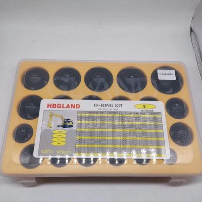 656PCS O Ring Kit 42 Sizes NBR90 Metric Nitrile O Ring Box for CAT