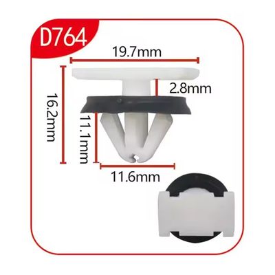 D764 Nylon Plastic Auto Door Trim Panel Clips Retainer Fasteners