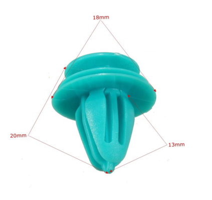 Green Plastic Car Door Panel Trim Retainers Fasteners Clips 90467-10188 for Toyota Scion