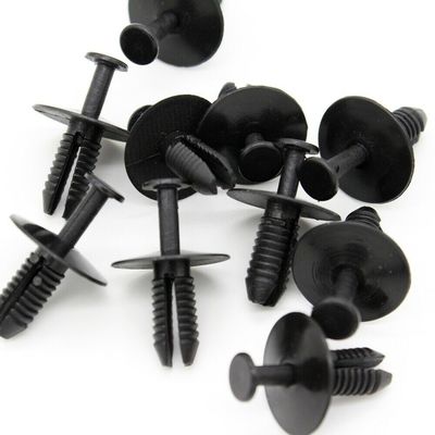 Auto Fastener Clip Noise Cancellation and Plastic Material for Resilient Attachment