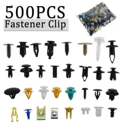 500 pcs fastener clip mix one bag