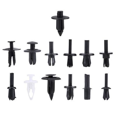 HE09 350 pcs Car Clips Plastic Car Bumper Fastener 12 Sizes Push Retainer Rivets Kit Door Trim Panel Fender Clips Bumper Clips