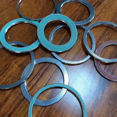 Flexible Metal Graphite Spiral Wound Gasket Automobile Gasket Manufacturer Customized Size Motorcycle Exhaust Gasket