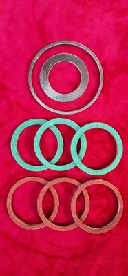 Flexible Metal Graphite Spiral Wound Gasket Automobile Gasket Manufacturer Customized Size Motorcycle Exhaust Gasket