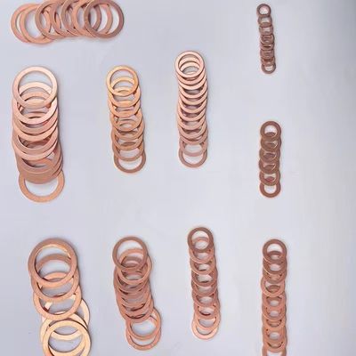 Copper Metric Sealing Washers Assortment Set 6 sizes 110 pcs cooper washer kit