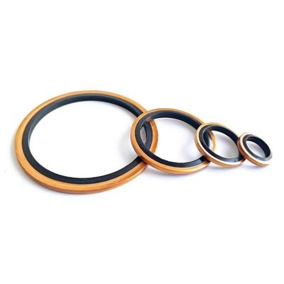 M12 Flat Steel Crash Washers NBR Zinc-Plated Automotive Self-Centred Seal with Bonded Gasket