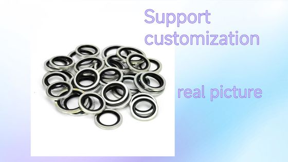 Metal With Nbr Rubber Gasket/bonded Sealing Washer/factory Produce Piston Metal Compound Rubber Ring