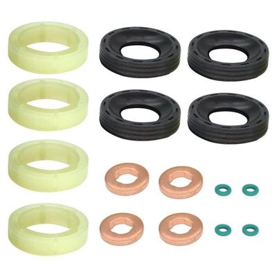 Fuel Injector Sealing Gasket Kit 1314368 1318562 Diesel Engine Injector Sealing Gasket O-ring Kit for Ford Citroen Peugeot 1.6