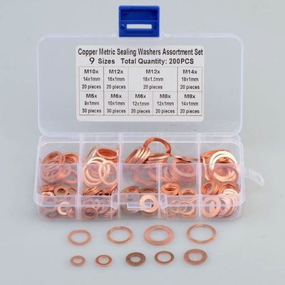 Copper Washer Marine Fuel Injector Washer Sealing Washer