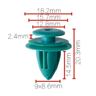 Auto Clips 9mm Hole Size Car Door Trim Panel Clips 90467-10188 for Toyota