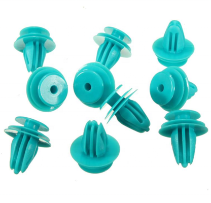 Green Plastic Car Door Panel Trim Retainers Fasteners Clips 90467-10188 for Toyota Scion