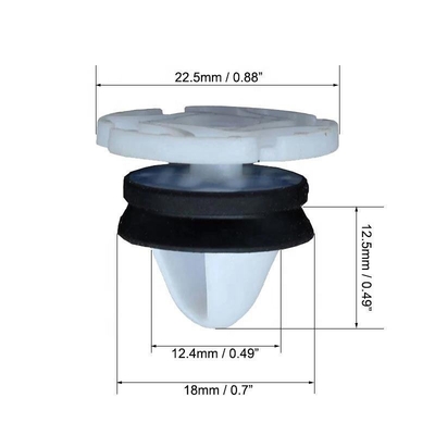Car Interior Door Card & Trim Panel Retaining Clips Fastener 7703077476 for Peugeot for Renault Black Sealer Plastic